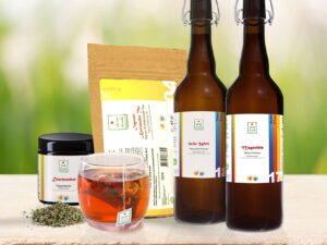 Säfte, Tee und Kräutertinkturen